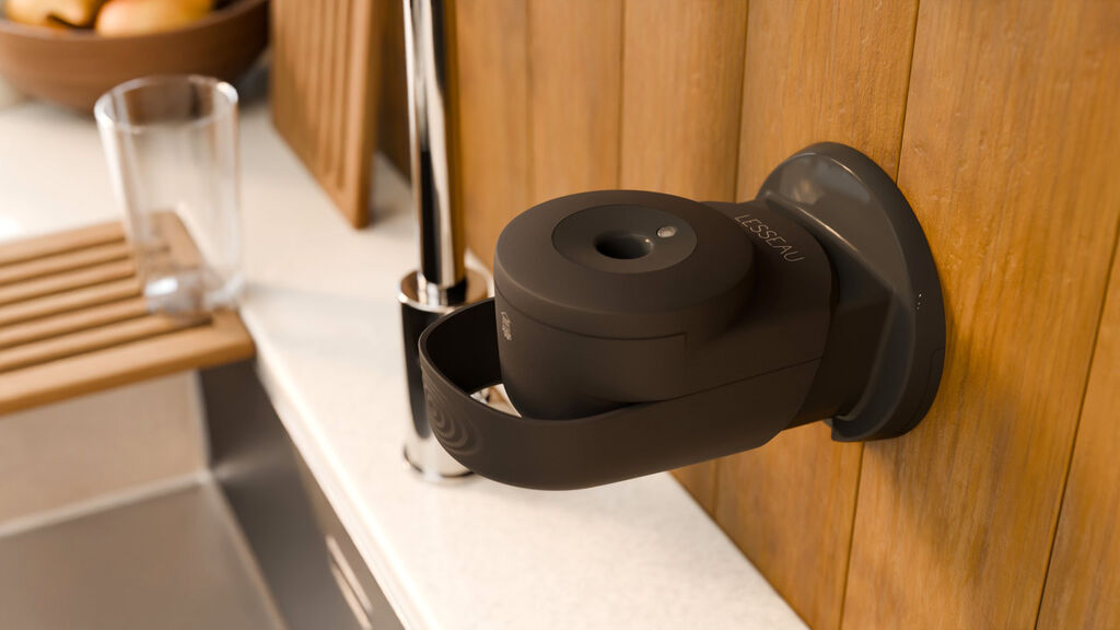 LESSEAU Hand Wash Bar Manual Dispenser 1st - Zwart - Een nieuw-voor-de-wereld-handdispenser met een vaste handzeepblok